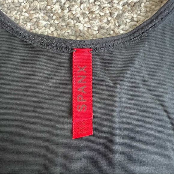 Spanx Black Open Bust Tank Top Shape Wear, Size 2X - Picture 2 of 5